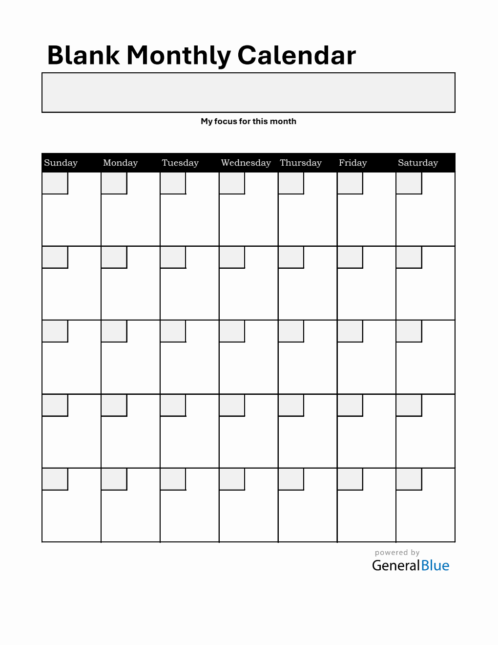  At-a-Glance Monthly Planner (Excel)