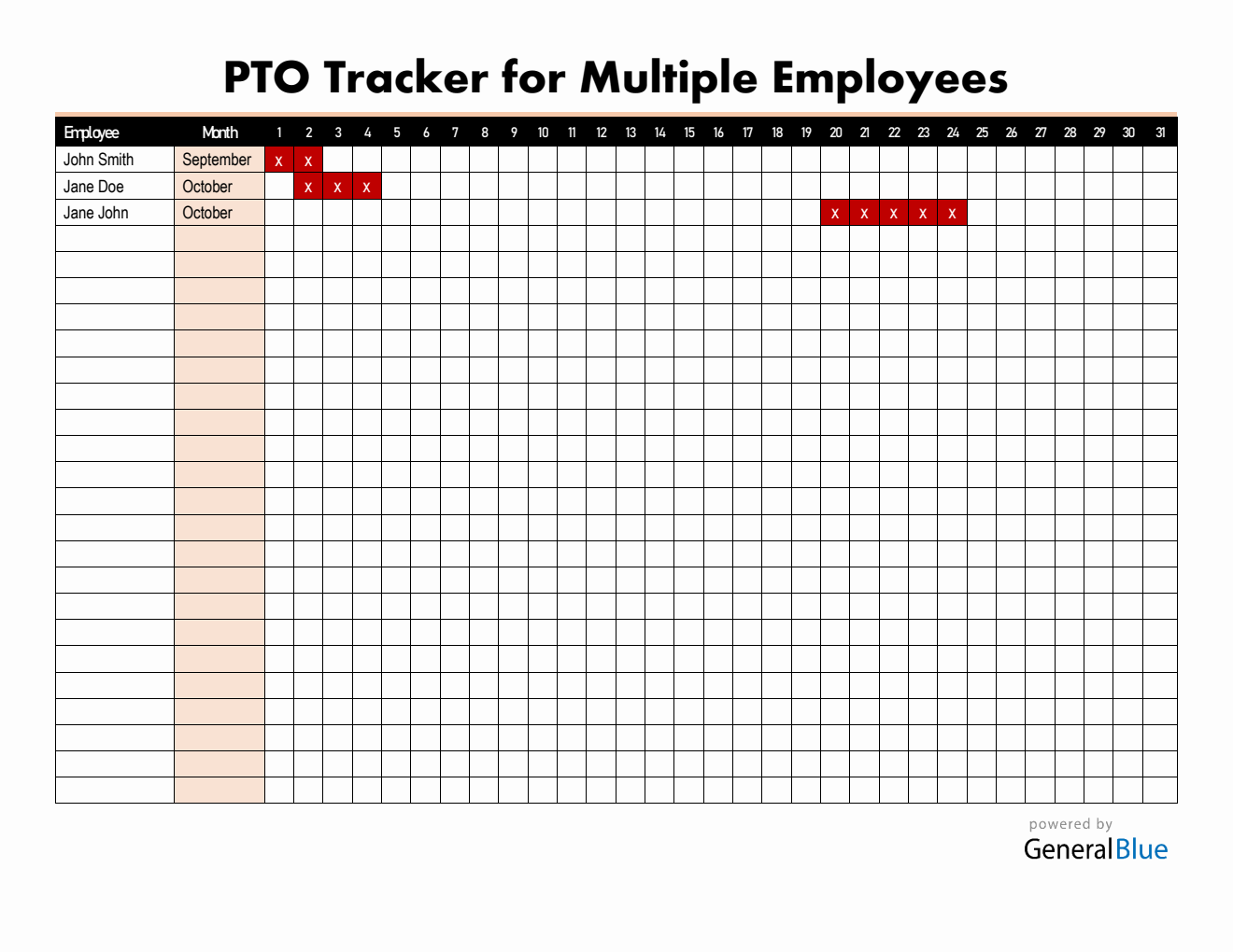Free Employee Leave Tracker - Easy to Edit in Word