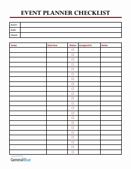 Customizable Event Planning Template - Free Word Download
