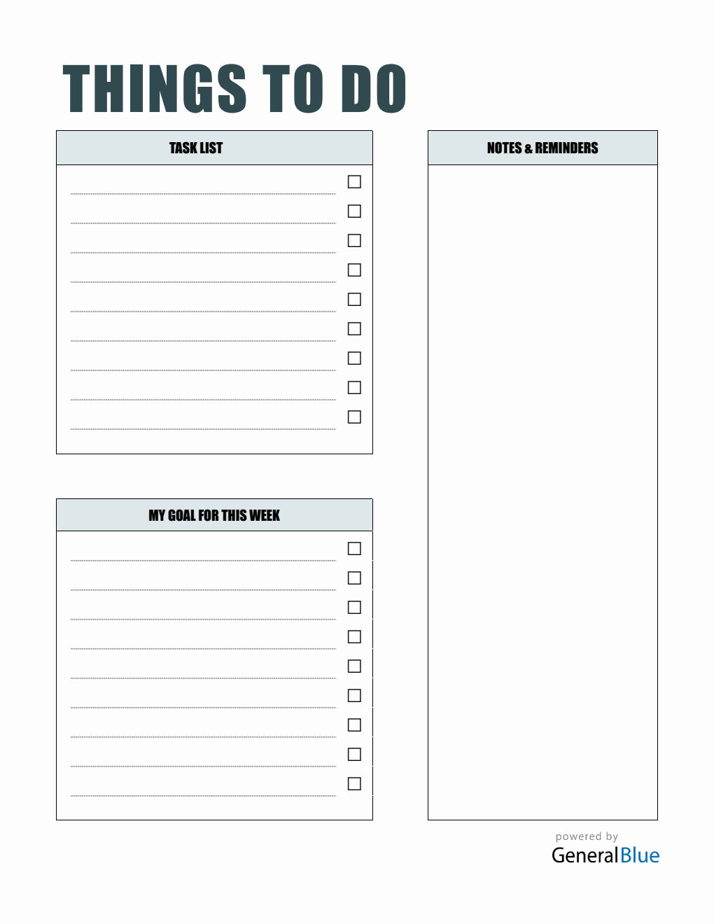 Free Simple To Do List Template (Word Version)