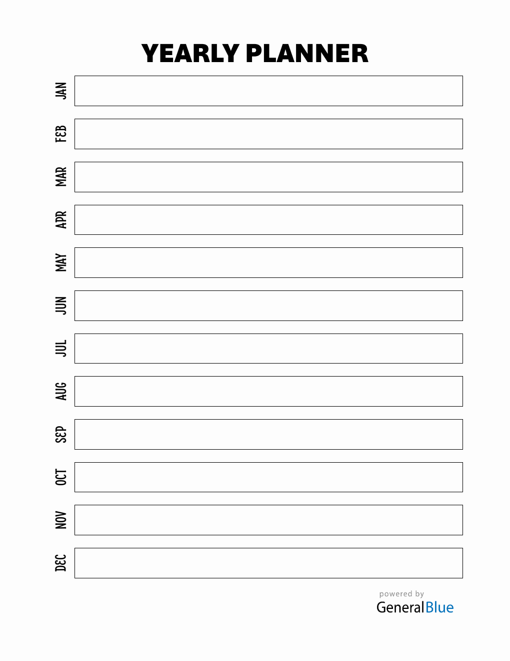 Free Yearly Planner Template Word (Printable)